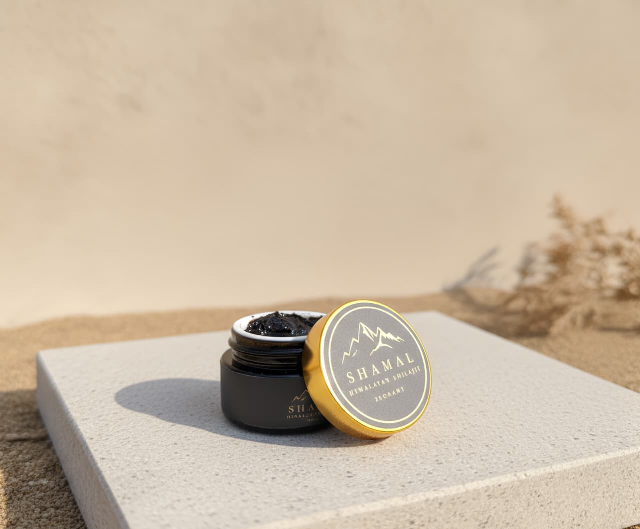 Premium Shamal Shilajit Resin Jar - Pure Himalayan Shilajit - 5g - 100% Pure Himalayan Shilajit from Gilgit Baltistan